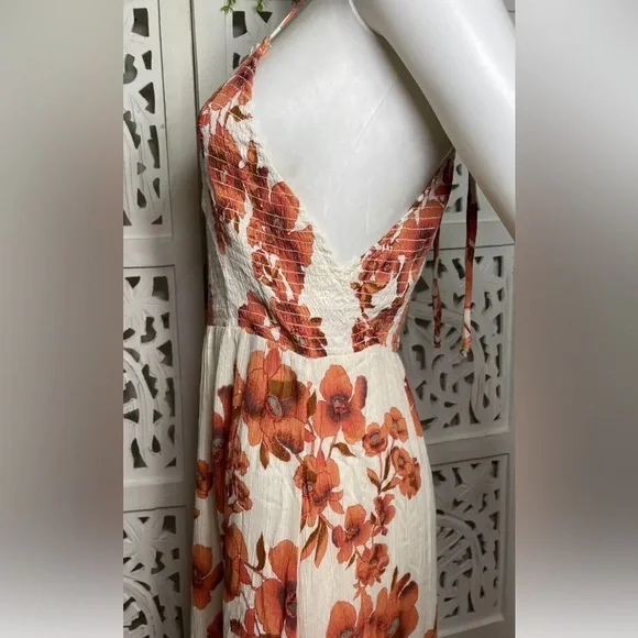 Intimately Free People Dress Garden Party Floral Maxi Tiered Size Small - Picture 9 of 16
